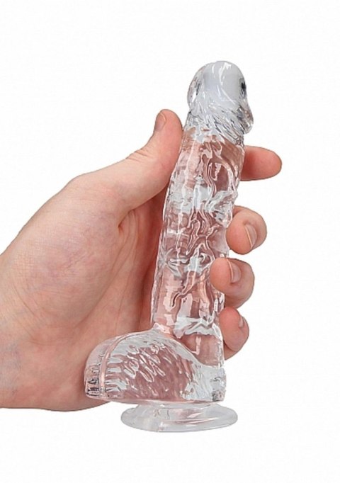 Mały przezroczysty penis dildo z przyssawką 17 cm Mały przezroczysty penis dildo z przyssawką 17 cm