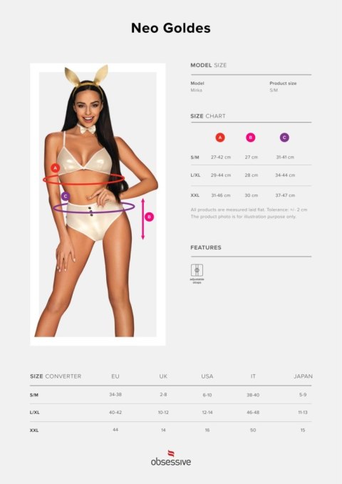 Przebranie sex króliczka obsessive neo goldes 2xl Przebranie sex króliczka obsessive neo goldes 2xl