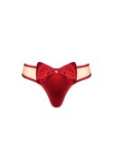 Erotyczne stringi z kokardą obsessive rubinesa lxl