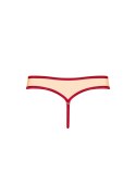 Erotyczne stringi z kokardą obsessive rubinesa lxl