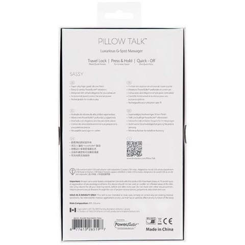 Pillow Talk - Sassy G-Spot Vibrator Teal Pillow Talk - Sassy G-Spot Vibrator Teal