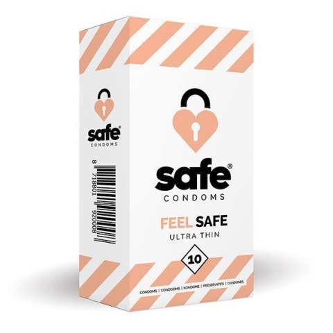 SAFE - Condooms Voelen Veilig Ultra Dun (10 stuks) SAFE - Condooms Voelen Veilig Ultra Dun (10 stuks)