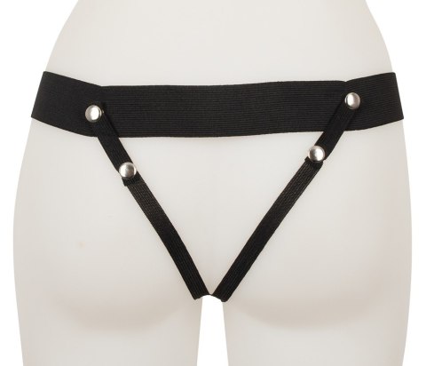 Wibrujące przedłużenie penisa strap on na szalkach Wibrujące przedłużenie penisa strap on na szalkach