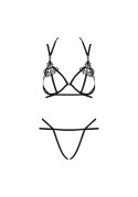 Biustonosz stringi komplet obsessive badossa s/m