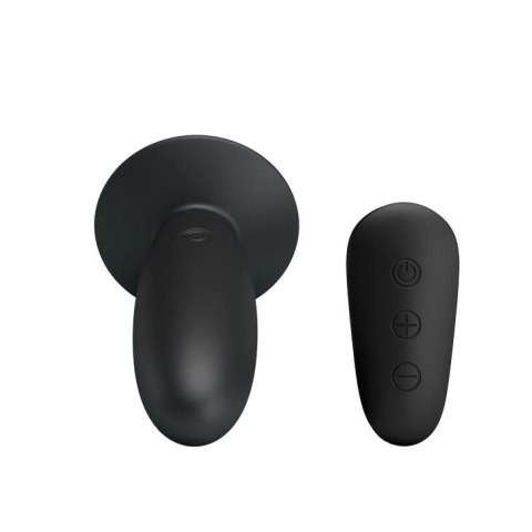Korek analny silikonowy gładki wibrujący 11 cm Korek analny silikonowy gładki wibrujący 11 cm