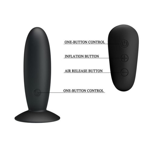 Korek analny silikonowy gładki wibrujący 11 cm Korek analny silikonowy gładki wibrujący 11 cm