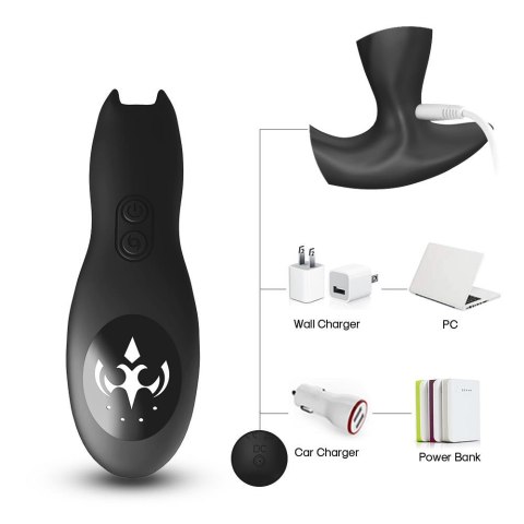 Masażer prostaty wibracje rotacja 9+5 trybów 13 cm Masażer prostaty wibracje rotacja 9+5 trybów 13 cm