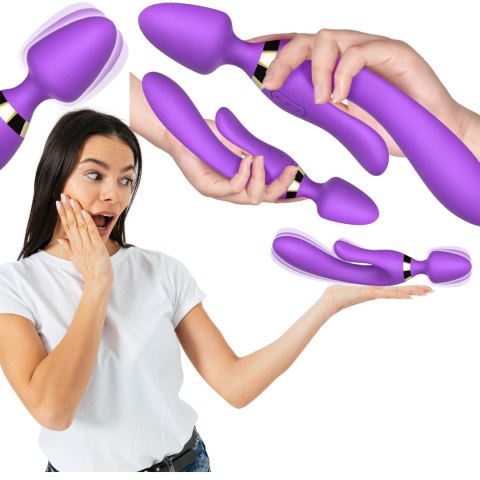 Masażer różdżka wibrator królik 9 trybów 23 cm sex Masażer różdżka wibrator królik 9 trybów 23 cm sex