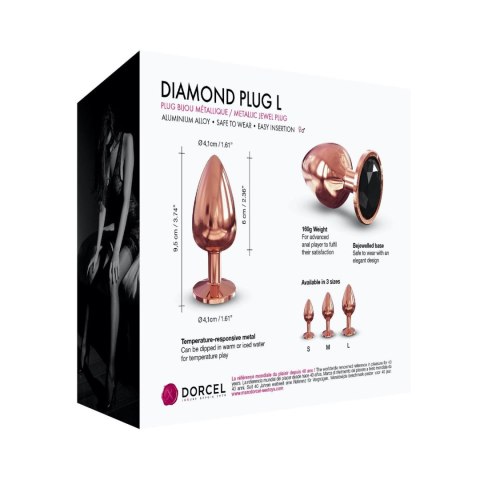 Ozdobny korek analny metal dorcel diamond plug 9cm Ozdobny korek analny metal dorcel diamond plug 9cm