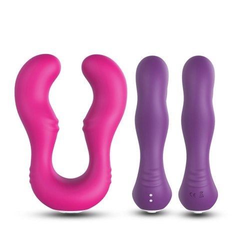 Podwójny wibrator lesbijski dla par 9 trybów 14cm Podwójny wibrator lesbijski dla par 9 trybów 14cm