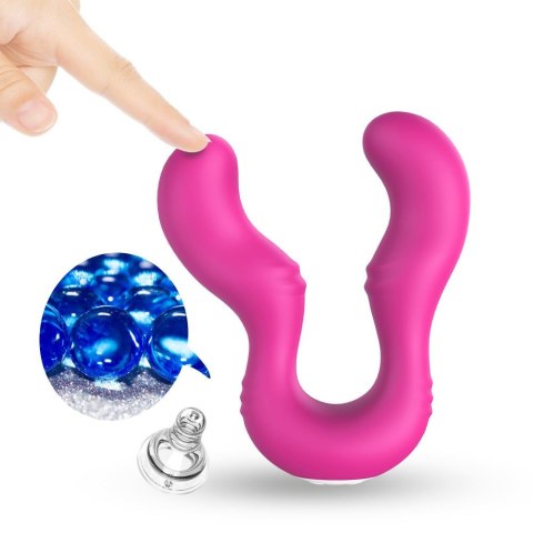 Podwójny wibrator lesbijski dla par 9 trybów 14cm Podwójny wibrator lesbijski dla par 9 trybów 14cm
