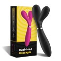 Podwójny wibrator masażer stymulator 9 trybów 19cm Podwójny wibrator masażer stymulator 9 trybów 19cm