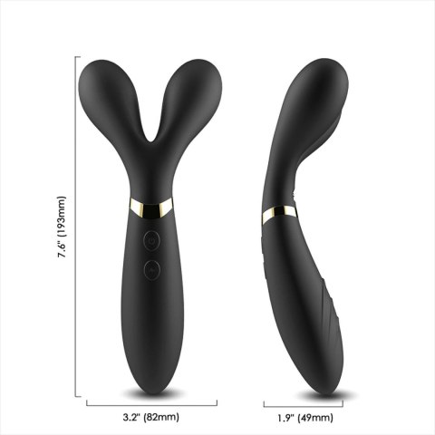 Podwójny wibrator masażer stymulator 9 trybów 19cm Podwójny wibrator masażer stymulator 9 trybów 19cm