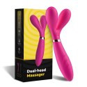 Podwójny wibrator masażer stymulator 9 trybów 19cm Podwójny wibrator masażer stymulator 9 trybów 19cm