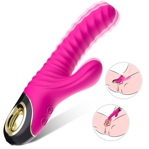 Wibrator króliczek wielofunkcyjny 22cm 2x9 trybów Wibrator króliczek wielofunkcyjny 22cm 2x9 trybów