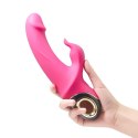 Wibrator królik z masażerem łechtaczki 22cm 9 tryb Wibrator królik z masażerem łechtaczki 22cm 9 tryb