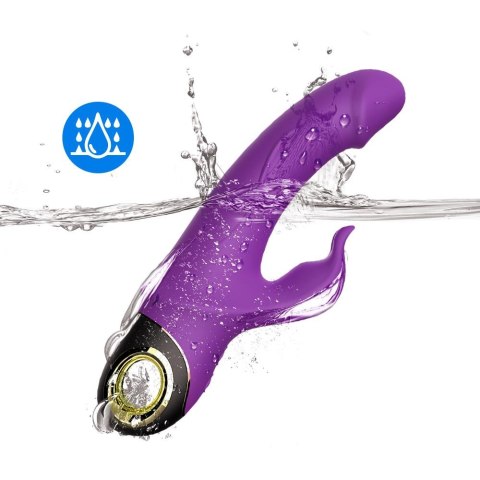 Wibrator królik z masażerem łechtaczki 22cm 9 tryb Wibrator królik z masażerem łechtaczki 22cm 9 tryb