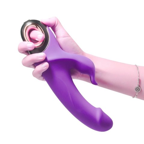 Wibrator królik z masażerem łechtaczki 22cm 9 tryb Wibrator królik z masażerem łechtaczki 22cm 9 tryb