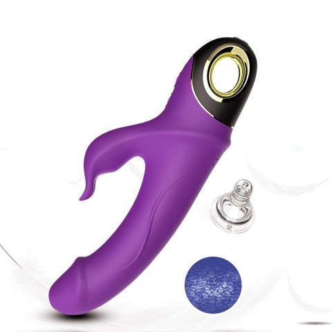 Wibrator królik z masażerem łechtaczki 22cm 9 tryb Wibrator królik z masażerem łechtaczki 22cm 9 tryb