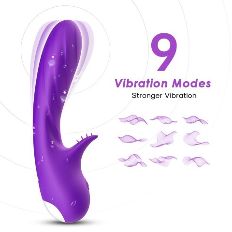 Wibrator punktu g masażer łechtaczki 18 cm 9 tryb Wibrator punktu g masażer łechtaczki 18 cm 9 tryb