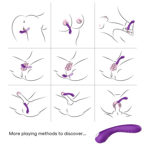 Wibrator punktu g masażer łechtaczki 18cm 9 trybów Wibrator punktu g masażer łechtaczki 18cm 9 trybów