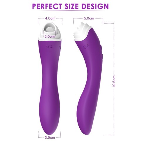 Wibrator punktu g masażer łechtaczki 19cm 9 trybów Wibrator punktu g masażer łechtaczki 19cm 9 trybów