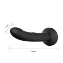 Majtki na szelkach z zakrzywionym dildo 16,8 cm Majtki na szelkach z zakrzywionym dildo 16,8 cm