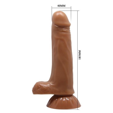 Miękkie realistyczne dildo z wibracjami 18,5 cm Miękkie realistyczne dildo z wibracjami 18,5 cm