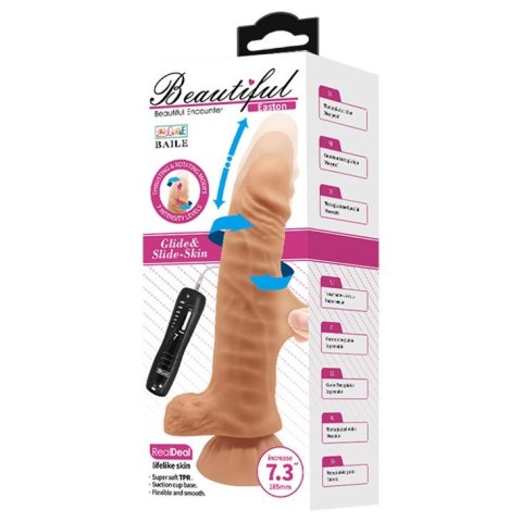 Miękkie realistyczne dildo z wibracjami 18,5 cm Miękkie realistyczne dildo z wibracjami 18,5 cm