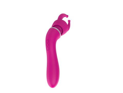 Masażer łechtaczki wibrator 2w1 10+10 trybów 19cm Masażer łechtaczki wibrator 2w1 10+10 trybów 19cm