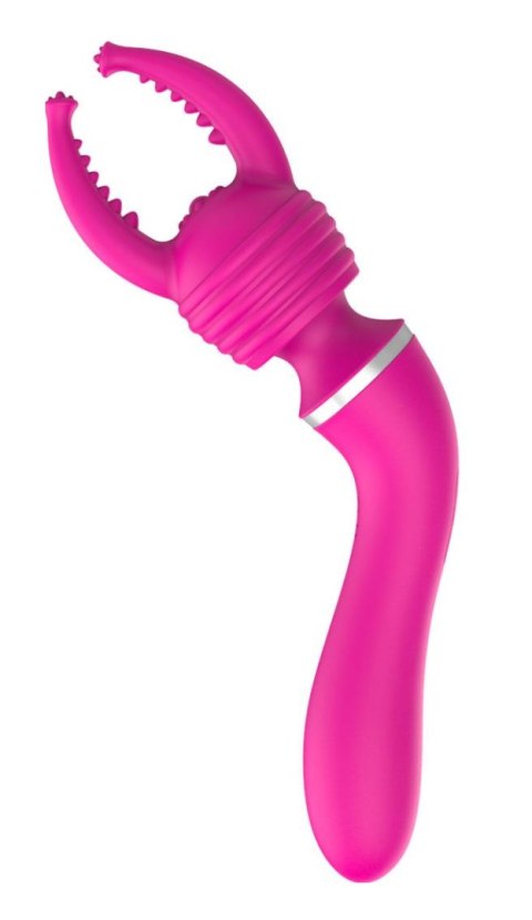 Masażer łechtaczki wibrator 2w1 10+10 trybów 19cm Masażer łechtaczki wibrator 2w1 10+10 trybów 19cm