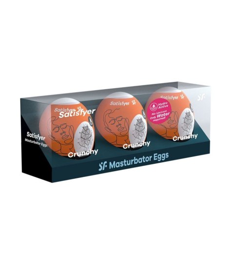 Masturbator jajko satisfyer eggs crunchy 3 sztuki Masturbator jajko satisfyer eggs crunchy 3 sztuki