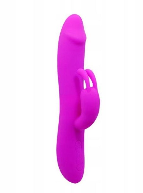 Wibrator króliczek ruch posuwisty 2x7 trybów 20cm Wibrator króliczek ruch posuwisty 2x7 trybów 20cm