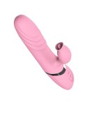 Wibrator posuwisty z króliczkiem podgrzewany USB