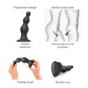 Czarne miękkie dildo w kształcie 3 koralików Czarne miękkie dildo w kształcie 3 koralików