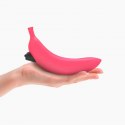 Dildo wibrujący różowy zakrzywiony banan silikon Dildo wibrujący różowy zakrzywiony banan silikon