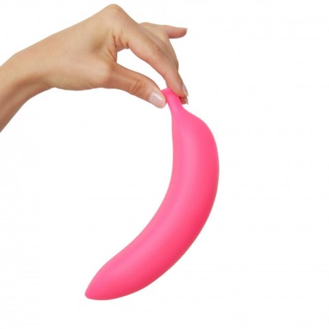 Dildo wibrujący różowy zakrzywiony banan silikon Dildo wibrujący różowy zakrzywiony banan silikon