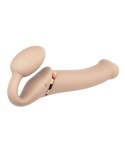 Jasne dildo z podwójną stymulacją i wibracjami Jasne dildo z podwójną stymulacją i wibracjami