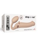 Jasne dildo z podwójną stymulacją i wibracjami Jasne dildo z podwójną stymulacją i wibracjami