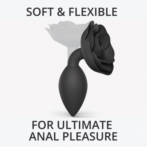 Korek analny ozdobny plug zatyczka róża duży 9cm Korek analny ozdobny plug zatyczka róża duży 9cm