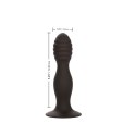 Korek analny plug żebrowany z przyssawką sex anal Korek analny plug żebrowany z przyssawką sex anal