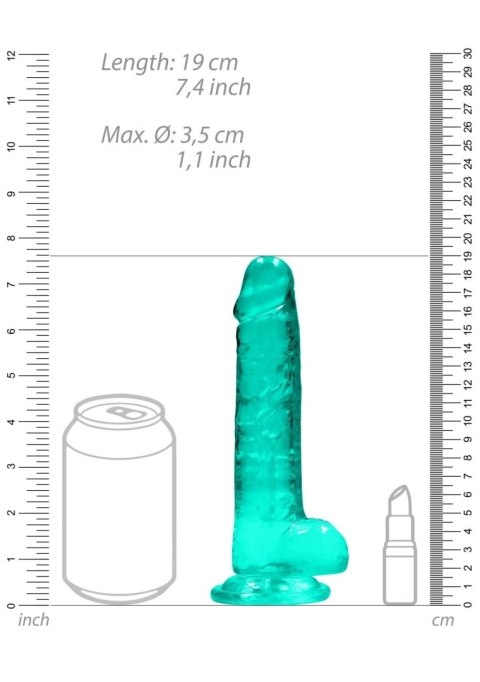 Silikonowe zielone dildo z mocną przyssawką 19 cm Silikonowe zielone dildo z mocną przyssawką 19 cm