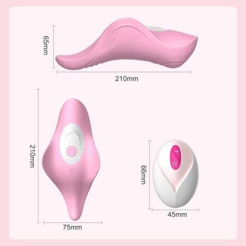 Wibrator damski do majtek dla par 2w1 pulsuje wibruje dyskretny cichy Wibrator damski do majtek dla par 2w1 pulsuje wibruje dyskretny cichy