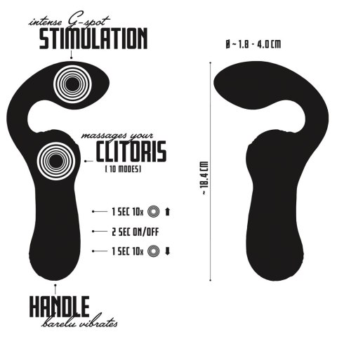 Wibrator stymulator pochwy łechtaczki 2w1 USB Wibrator stymulator pochwy łechtaczki 2w1 USB