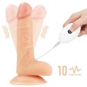 Czarny strap-on z gumowym penisem wibracje pilot Czarny strap-on z gumowym penisem wibracje pilot