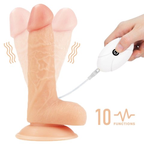 Czarny strap-on z gumowym penisem wibracje pilot Czarny strap-on z gumowym penisem wibracje pilot