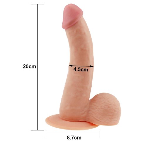 Dildo cieliste realistyczny wygląd penisa 20 cm Dildo cieliste realistyczny wygląd penisa 20 cm