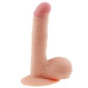 Dildo realistyczne z przyssawką żylaste 18 cm Dildo realistyczne z przyssawką żylaste 18 cm