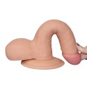 Dildo realistyczne z przyssawką żylaste 18 cm Dildo realistyczne z przyssawką żylaste 18 cm