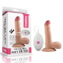 Dildo z przyssawką z wibracjami wyżyłowany 18 cm Dildo z przyssawką z wibracjami wyżyłowany 18 cm